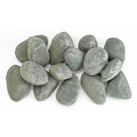 American Fire Glass Cape Gray Lite Stones Set, 15 Stone Set AFG-LSTONE-CG-15